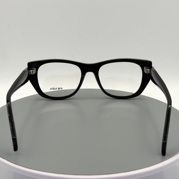 Prada PR A18V 16K-101 Black Frame 52 mm Demo Lens Woman's Eyeglasses READ - Picture 4 of 10